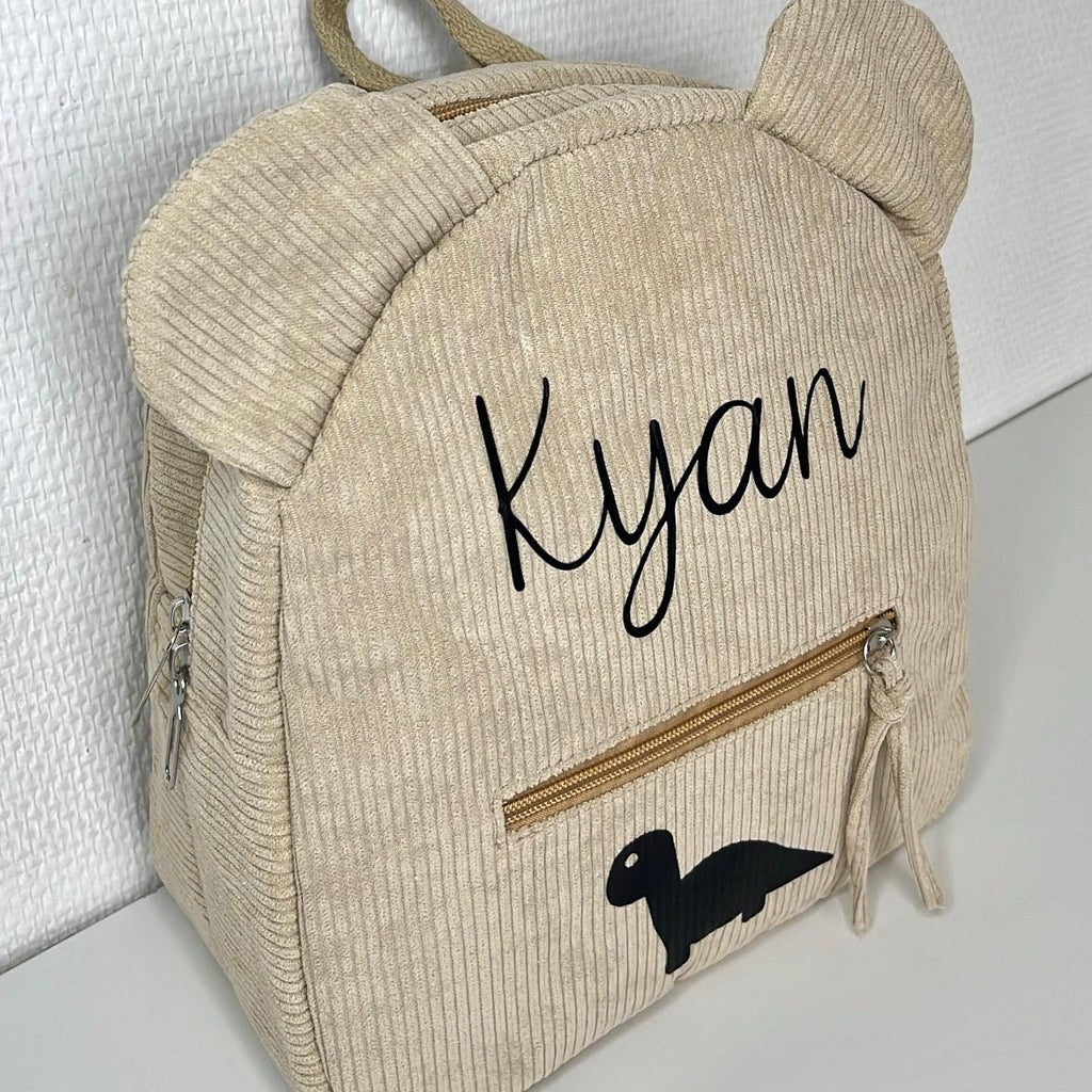 Sac à dos velours côtelé ourson