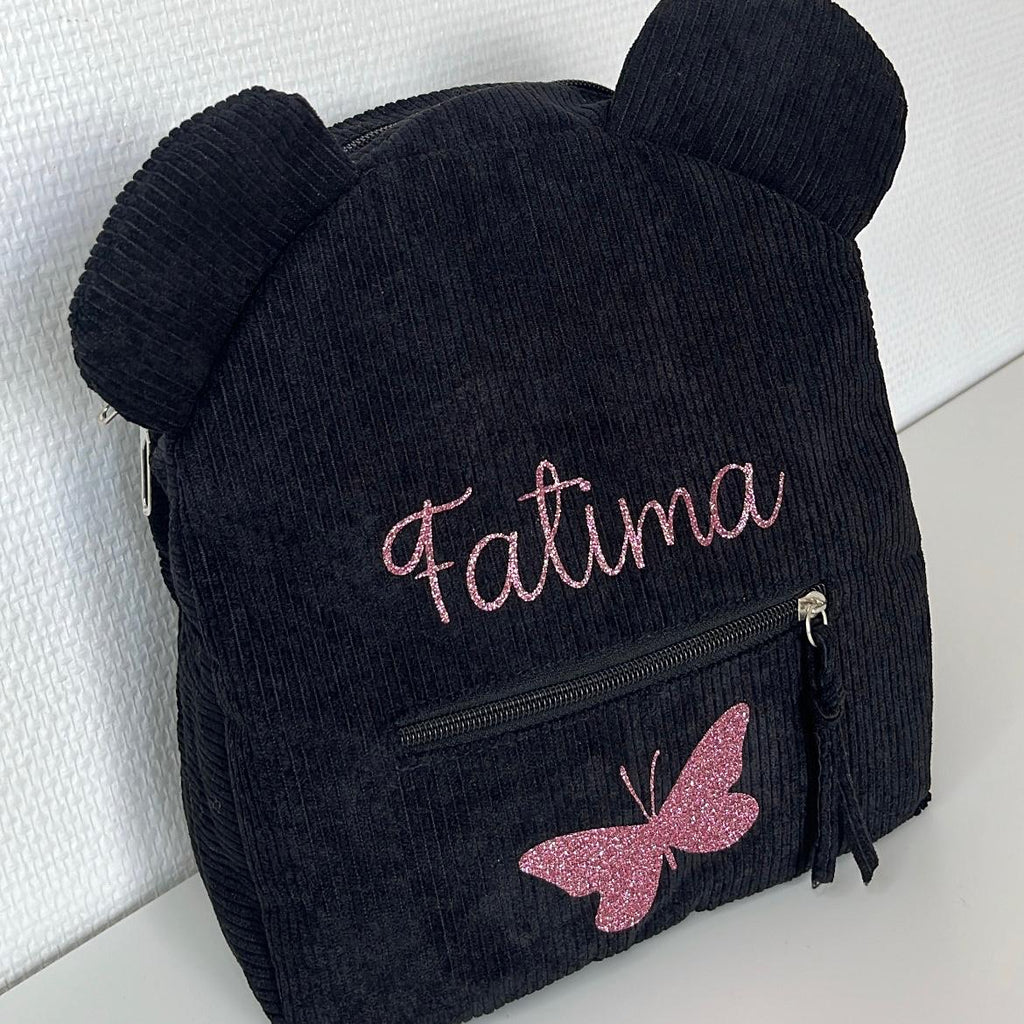 Sac à dos velours côtelé ourson