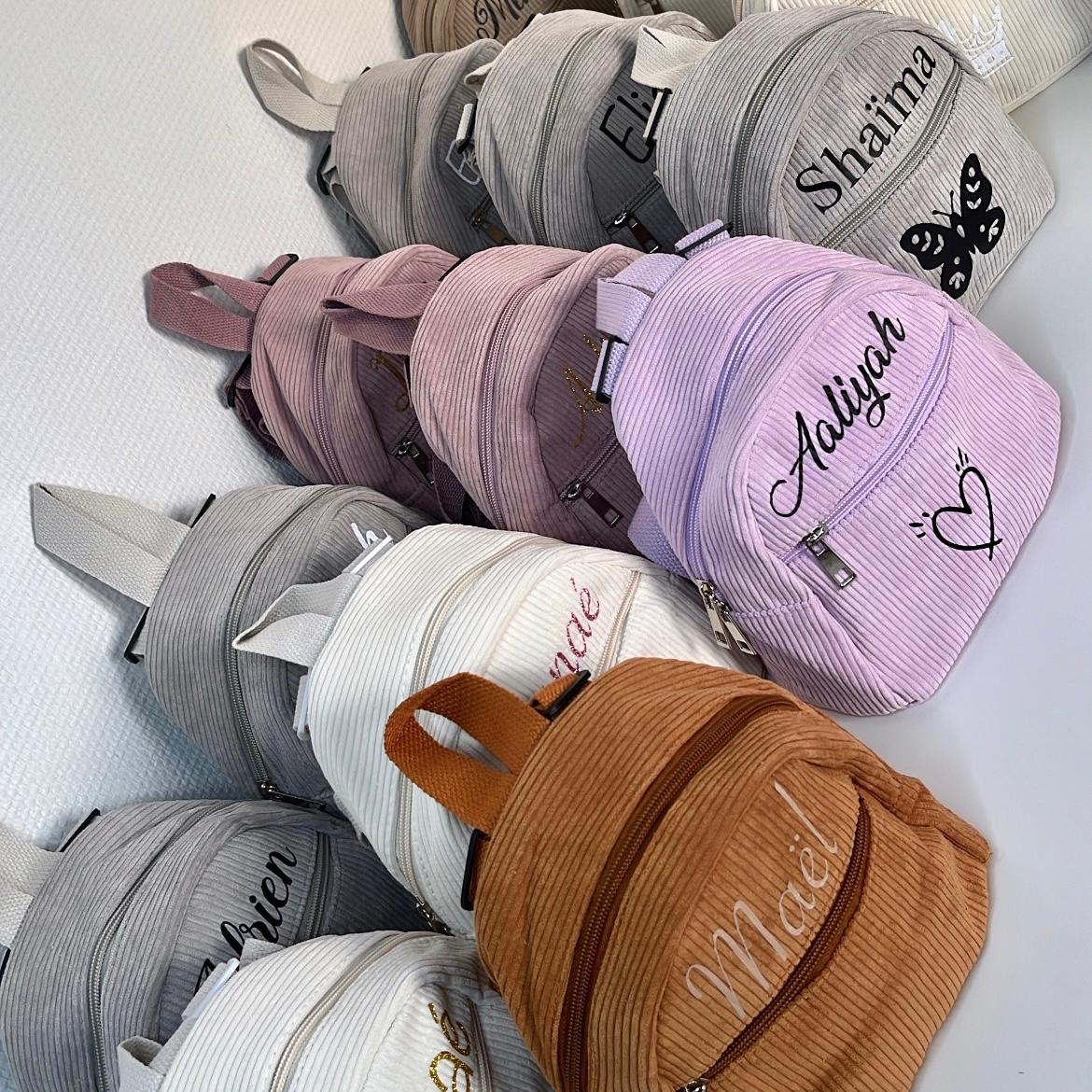 Sac à dos velours côtelé